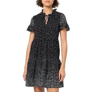 DKNY Black and White Polka Dot Dress